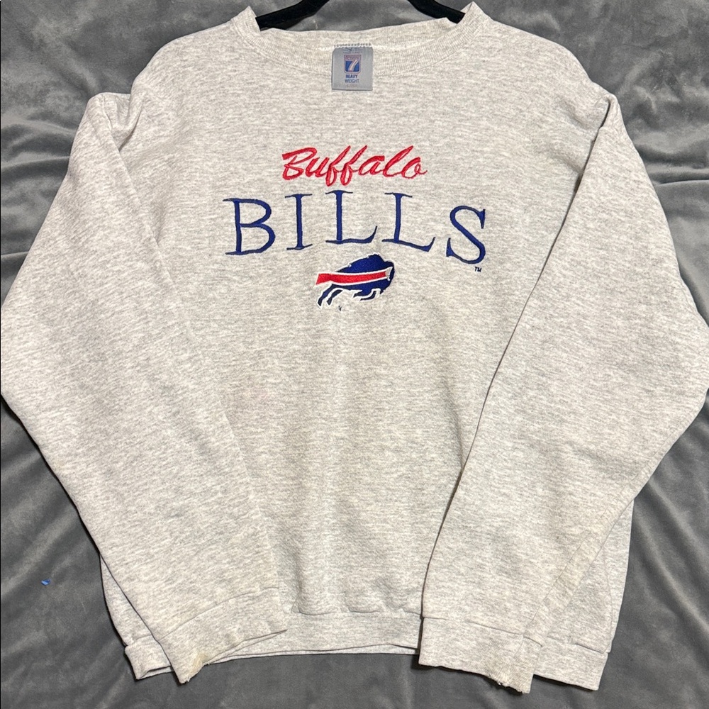 Vintage Buffalo Bills Gray Crewneck Sweatshirt